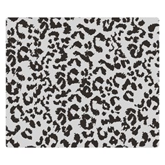 Grey And Black Jaguar Dots Double Sided Flano Blanket (small)  by ConteMonfrey