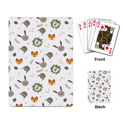 Rabbit, Lions And Nuts  Playing Cards Single Design (rectangle) by ConteMonfrey