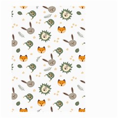 Rabbit, Lions And Nuts  Small Garden Flag (two Sides) by ConteMonfrey