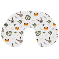 Rabbit, Lions And Nuts  Travel Neck Pillow by ConteMonfrey