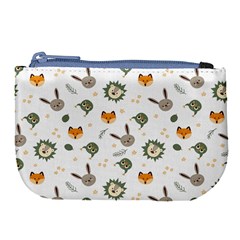 Rabbit, Lions And Nuts  Large Coin Purse by ConteMonfrey