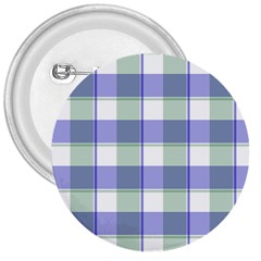 Blue And Green Plaids 3  Buttons by ConteMonfrey