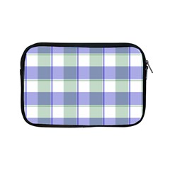 Blue And Green Plaids Apple Ipad Mini Zipper Cases by ConteMonfrey