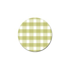 Green Tea - White And Green Plaids Golf Ball Marker (10 Pack) by ConteMonfrey