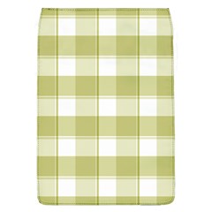 Green Tea - White And Green Plaids Removable Flap Cover (l) by ConteMonfrey