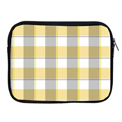 Grey Yellow Plaids Apple Ipad 2/3/4 Zipper Cases by ConteMonfrey