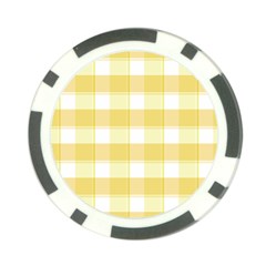 White And Yellow Plaids Poker Chip Card Guard (10 Pack)