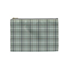 Winter Gray Plaids Cosmetic Bag (medium) by ConteMonfrey