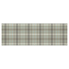 Winter Gray Plaids Banner And Sign 12  X 4  by ConteMonfrey