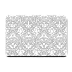 Grey Lace Decorative Ornament - Pattern 14th And 15th Century - Italy Vintage Small Doormat  by ConteMonfrey