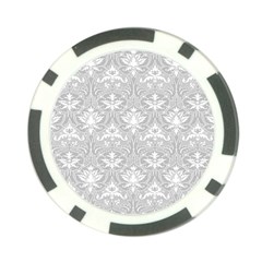 Grey Lace Decorative Ornament - Pattern 14th And 15th Century - Italy Vintage Poker Chip Card Guard (10 Pack) by ConteMonfrey