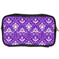 Purple Lace Decorative Ornament - Pattern 14th And 15th Century - Italy Vintage  Toiletries Bag (one Side) by ConteMonfrey