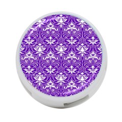 Purple Lace Decorative Ornament - Pattern 14th And 15th Century - Italy Vintage  4-port Usb Hub (two Sides) by ConteMonfrey