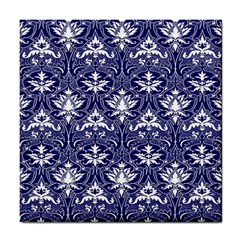 Blue Lace Decorative Ornament - Pattern 14th And 15th Century - Italy Vintage  Tile Coaster by ConteMonfrey