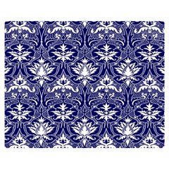Blue Lace Decorative Ornament - Pattern 14th And 15th Century - Italy Vintage  Double Sided Flano Blanket (medium)  by ConteMonfrey