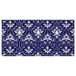 Blue Lace Decorative Ornament - Pattern 14th And 15th Century - Italy Vintage  Banner and Sign 4  x 2  Front