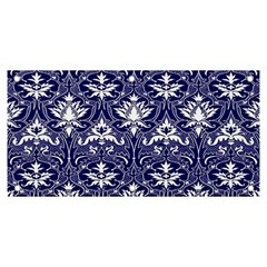 Blue Lace Decorative Ornament - Pattern 14th And 15th Century - Italy Vintage  Banner And Sign 6  X 3 