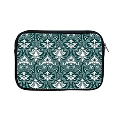 Green  Lace Decorative Ornament - Pattern 14th And 15th Century - Italy Vintage  Apple Ipad Mini Zipper Cases by ConteMonfrey