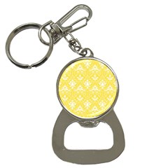 Yellow Lace Decorative Ornament - Pattern 14th And 15th Century - Italy Vintage  Bottle Opener Key Chain