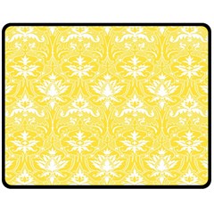 Yellow Lace Decorative Ornament - Pattern 14th And 15th Century - Italy Vintage  Fleece Blanket (Medium) 