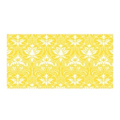 Yellow Lace Decorative Ornament - Pattern 14th And 15th Century - Italy Vintage  Satin Wrap 35  x 70 