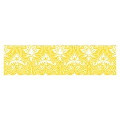 Yellow Lace Decorative Ornament - Pattern 14th And 15th Century - Italy Vintage  Oblong Satin Scarf (16  x 60 )