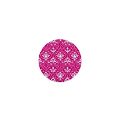 Pink  Lace Decorative Ornament - Pattern 14th And 15th Century - Italy Vintage 1  Mini Magnets by ConteMonfrey