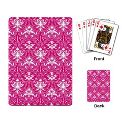 Pink  Lace Decorative Ornament - Pattern 14th And 15th Century - Italy Vintage Playing Cards Single Design (Rectangle)