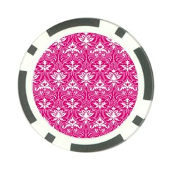 Pink  Lace Decorative Ornament - Pattern 14th And 15th Century - Italy Vintage Poker Chip Card Guard (10 Pack)