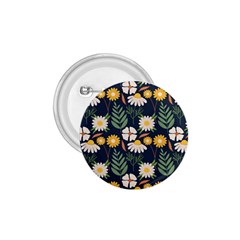 Flower Grey Pattern Floral 1 75  Buttons