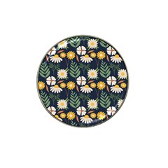 Flower Grey Pattern Floral Hat Clip Ball Marker (10 Pack)