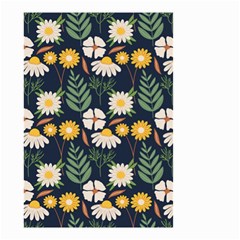 Flower Grey Pattern Floral Small Garden Flag (two Sides)