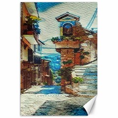 An Italian Neighborhood  Canvas 20  X 30  by ConteMonfrey