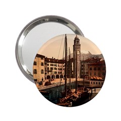  The Harbor, Riva, Lake Garda, Italy 1890-1900 2 25  Handbag Mirrors by ConteMonfrey