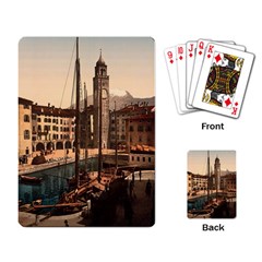  The Harbor, Riva, Lake Garda, Italy 1890-1900 Playing Cards Single Design (rectangle) by ConteMonfrey