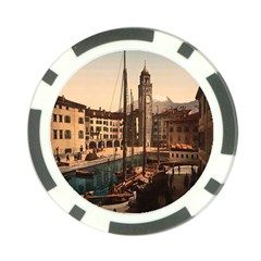  The Harbor, Riva, Lake Garda, Italy 1890-1900 Poker Chip Card Guard (10 Pack) by ConteMonfrey