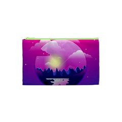 Landscape Illustration Illustrator Cosmetic Bag (xs) by Wegoenart