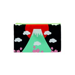 Mount Fuji Japan Landscape Volcano Cosmetic Bag (xs) by Wegoenart