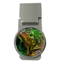 Chameleon Reptile Lizard Animal Money Clips (round)  by Wegoenart