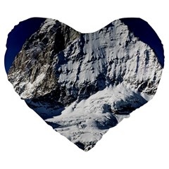 Adventure Altitude Climb Cold Large 19  Premium Heart Shape Cushions by Wegoenart