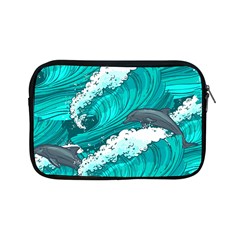 Sea Waves Seamless Pattern Apple Ipad Mini Zipper Cases by Wegoenart
