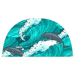 Sea Waves Seamless Pattern Anti Scalding Pot Cap by Wegoenart