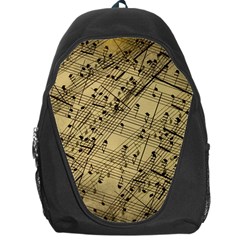 Vintage Background Music Nuts Sheet Music Backpack Bag by Wegoenart