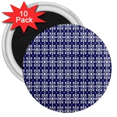 Floral-navi 3  Magnets (10 Pack)  by nateshop