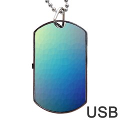 Color-bubbly Dog Tag Usb Flash (one Side)