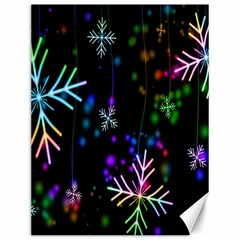 Snowflakes-star Calor Canvas 12  X 16  by nateshop