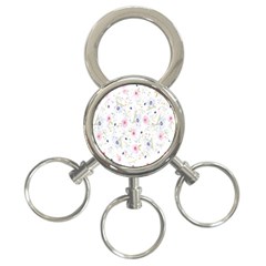 Background-flower Beatiful 3-ring Key Chain by nateshop