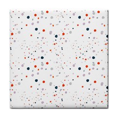 Background-round Spots Tile Coaster by nateshop