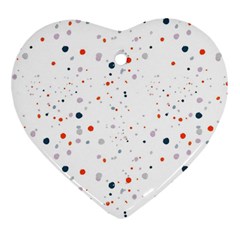 Background-round Spots Heart Ornament (two Sides) by nateshop