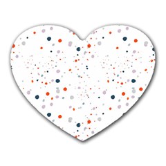 Background-round Spots Heart Mousepads by nateshop